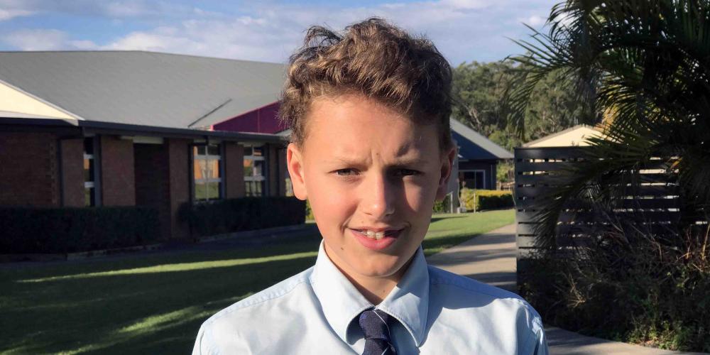 Jaxon Stacey, 14, says the Cambodia trip taught him about the importance of prayer.  “I pray now more than I used to,” he says. (Andrew McChesney / Adventist Mission)
